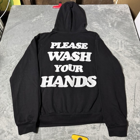 TALENTLESS Other - Talentless Heavy Black Long Sleeve Hoodie Sweatshirt Men's S Wash Your Hands